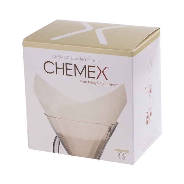 Kwadratowe filtry papierowe Chemex- Białe - 6, 8,10 filiżanek