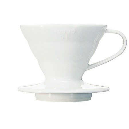 Zaparzacz do kawy Dripper Hario ceramiczny V60-01 Biały
