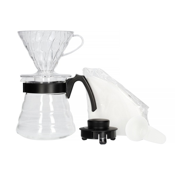 Zestaw do przelewowego parzenia kawy Hario zestaw V60 Craft Coffee Maker - drip + serwer + filtry